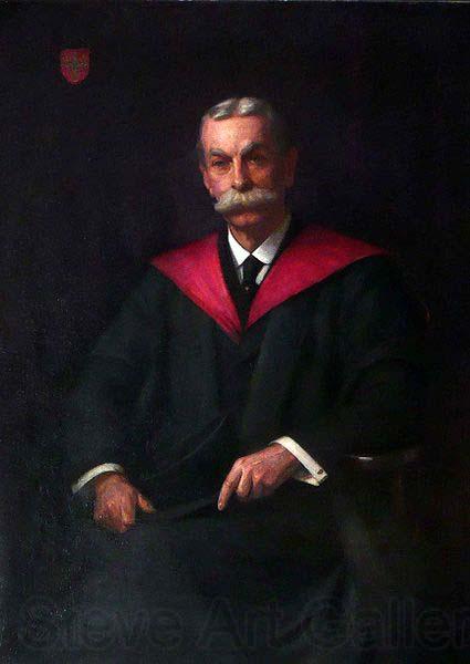 unknow artist A contemporary replica of a painting of Percy Shaw Jeffrey, headmaster and academic, presented to him on his retirement; it shows him sitting in his r France oil painting art